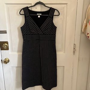 Ann Taylor Loft Black Dress w/pattern